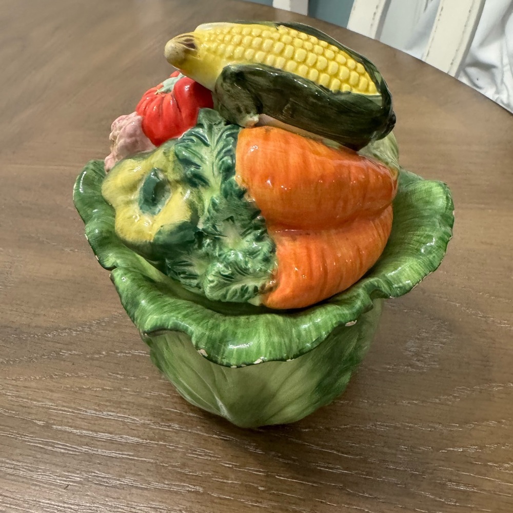 SALE FITZ & FLOYD CANISTER Gardening Gourmet" Vegetables